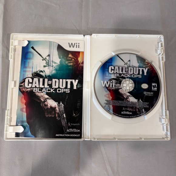 Call of Duty Black Ops Wii Game Activision Shooter Zombie Mode Complete - Picture 3 of 3